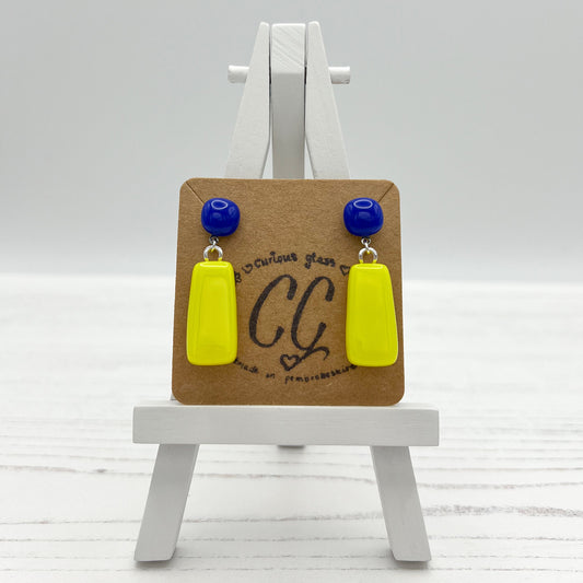 Bold Colourful Glass Earrings