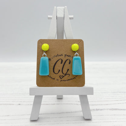 Bold Colourful Glass Earrings