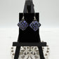 Purple Heart Dichroic Glass Earrings