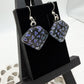 Purple Heart Dichroic Glass Earrings