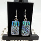Aztec Dichroic Glass Earrings