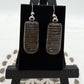 Bronze Dichroic Glass Earrings