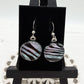 Zebra Dichroic Glass Earrings