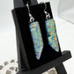 Rainbow Point Dichroic Glass Earrings