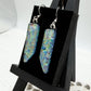 Rainbow Point Dichroic Glass Earrings
