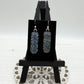 Paisley Dichroic Glass Earrings