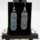 Paisley Dichroic Glass Earrings