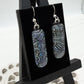 Paisley Dichroic Glass Earrings