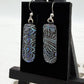 Paisley Dichroic Glass Earrings