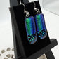 Polka Dot Dichroic Glass Earrings