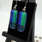 Polka Dot Dichroic Glass Earrings