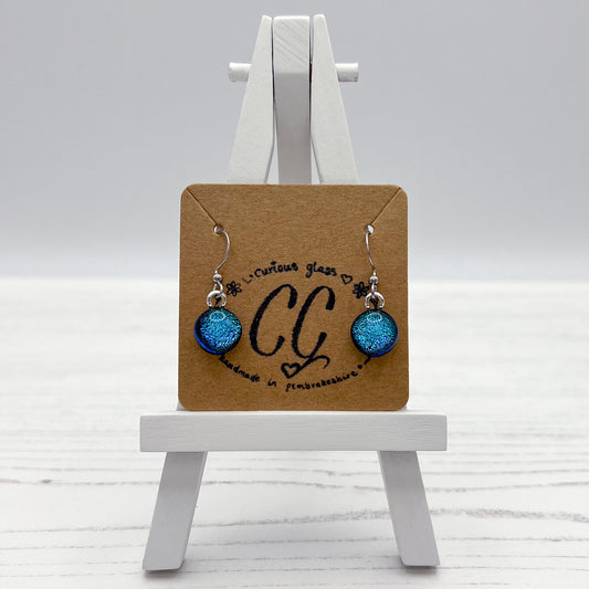 Shades of Blue Glass Earrings