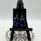 Butterfly Blue Dichroic Glass Earrings