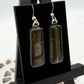 Bronze Dichroic Glass Earrings