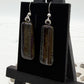 Bronze Dichroic Glass Earrings