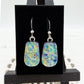 Rainbow Drop Dichroic Glass Earrings