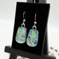 Rainbow Drop Dichroic Glass Earrings