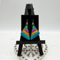 Bold Geometric Dichroic Glass Earrings