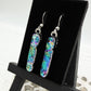 Rainbow Dichroic Glass Earrings