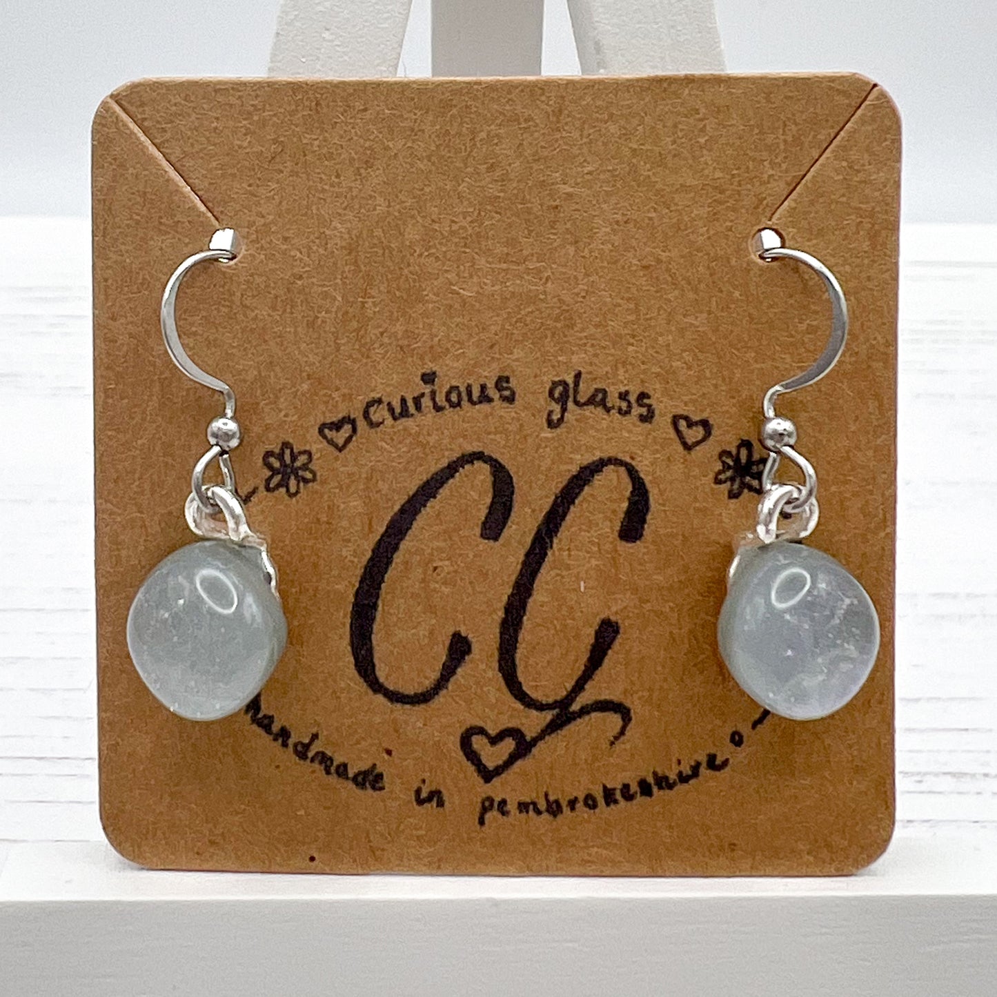 Shades of Pink & Purple Glass Earrings