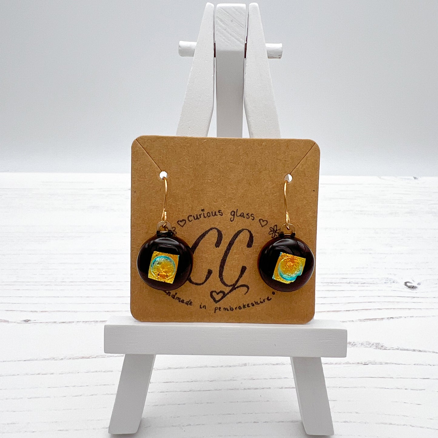 Multicoloured Glass Earrings