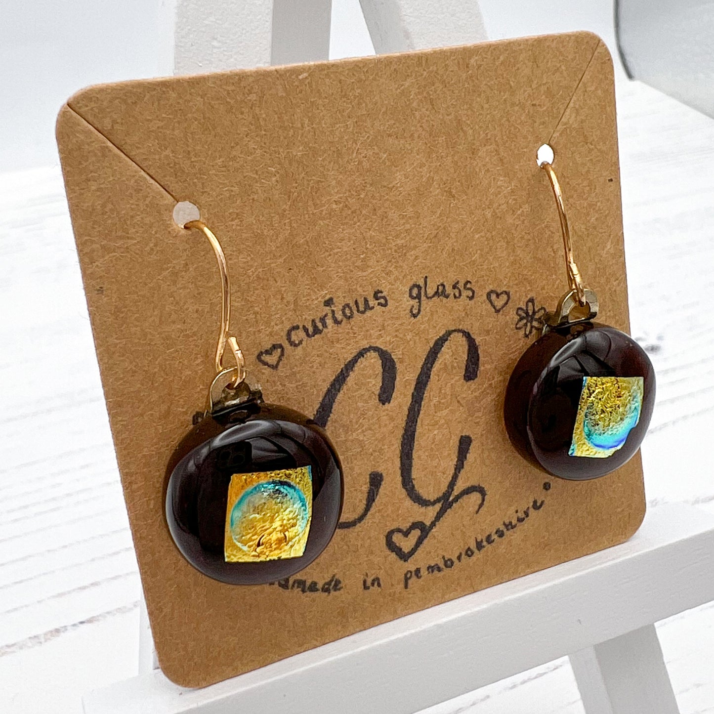 Multicoloured Glass Earrings