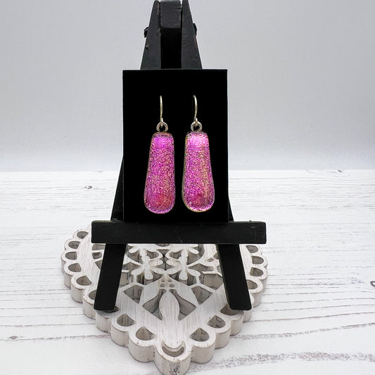 Pink Glass Earrings