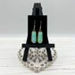 Blue Green Glass Earrings