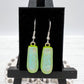 Blue Green Glass Earrings