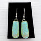 Blue Green Glass Earrings