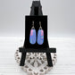 Blue Pink Glass Earrings