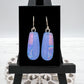 Blue Pink Glass Earrings