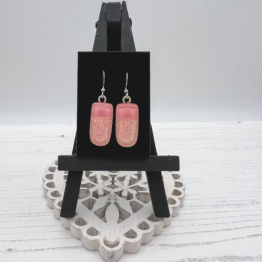 Pinky Glass Earrings
