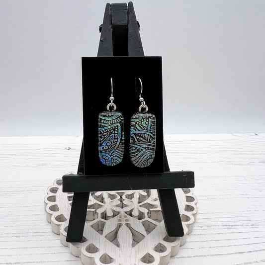 Paisley Glass Earrings