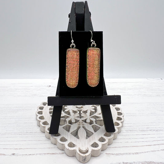 Soft Pink Glass Earrings