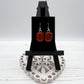 Deep Red Glass Earrings