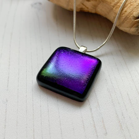 Twinkle Purple Green Necklace