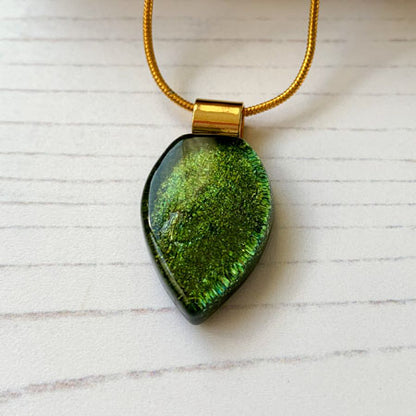 Twinkle Abstract Dichroic Glass Necklace