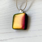 Square Twinkle Pink Necklace