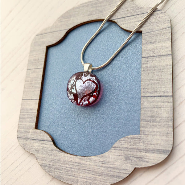 Ingénue Pink Heart Necklace