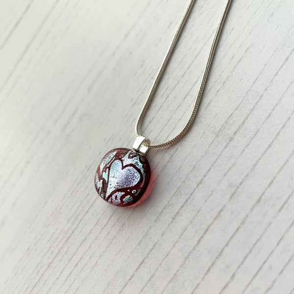 Ingénue Pink Heart Necklace