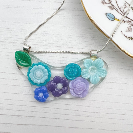Turquoise Flowers Necklace