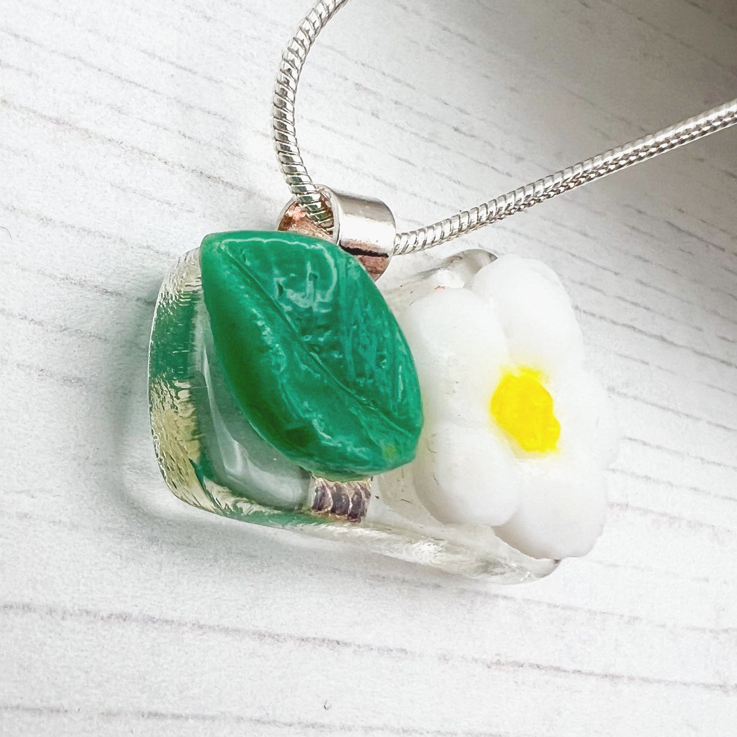 White Flower Necklace