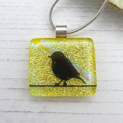Bird Glass Necklaces