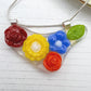 Multicoloured Flower Necklace