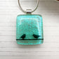 Duo of Birds Glass Necklace