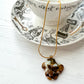 Abstract Dichroic Glass Necklaces - Reds, Oranges, Yellows