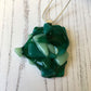 Abstract Dichroic Glass Necklaces - Greens