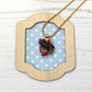 Abstract Dichroic Glass Necklaces - Reds, Oranges, Yellows