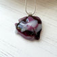 Abstract Dichroic Glass Necklaces - Pinks, Purples